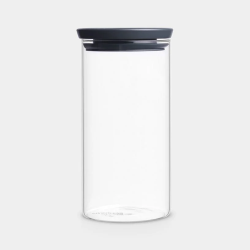 BARATTOLO IMPILABILE VETRO 1,1L GRIGIO SCURO BRABANTIA