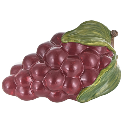 GRAPPOLO UVA DECORAZIONE FRUTTA PORCELLANA COLORATA