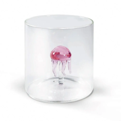 BICCHIERE VETRO BOROSILICATO 250 ML DECORO MEDUSA